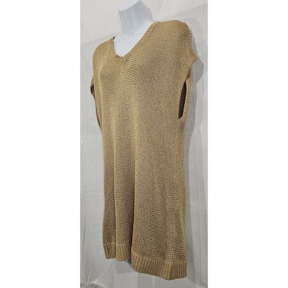 NEW Ralph Lauren Tunic Sweater Khaki Open Knit Dolman Sleeve Womens 2X Coastal - Picture 4 of 12
